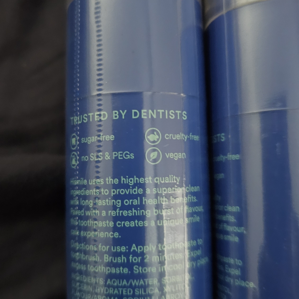 Hismile Blue Raspberry Toothpaste 2 Pack - Picture 3 of 5